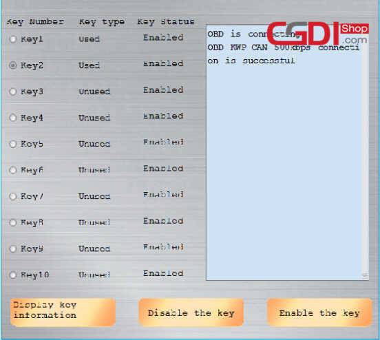 How to Use CGDI BMW to DisableEnable BMW F-series Keys (3)