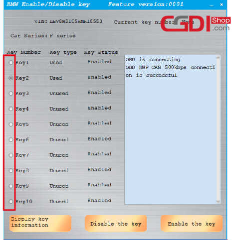 How to Use CGDI BMW to DisableEnable BMW F-series Keys (4)