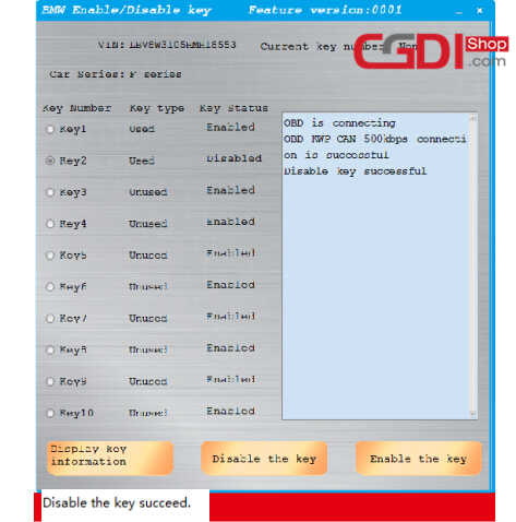How to Use CGDI BMW to DisableEnable BMW F-series Keys (9)