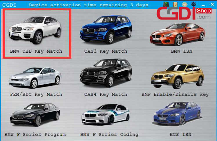CGDI BMW Adding New Keys for BMW CAS3+ (1)