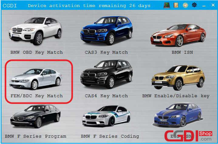 CGDI BMW to Adding & All Keys Lost Programming for BMW FEMBDC Guide (32)