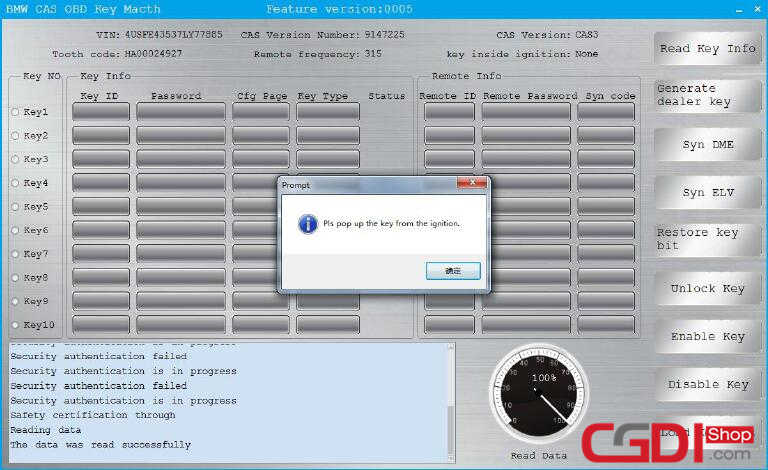 How to Use CGDI BMW Add New Keys for BMW CAS3 System (3)